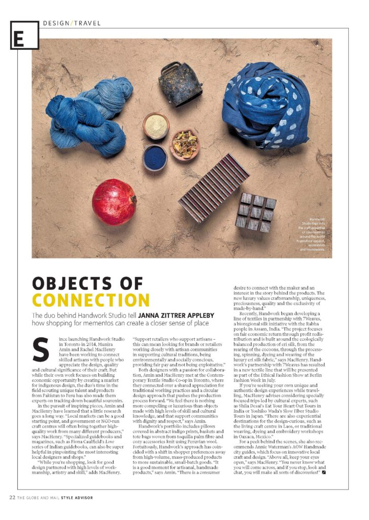 OBJECTS OF CONNECTION - Globe & Mail