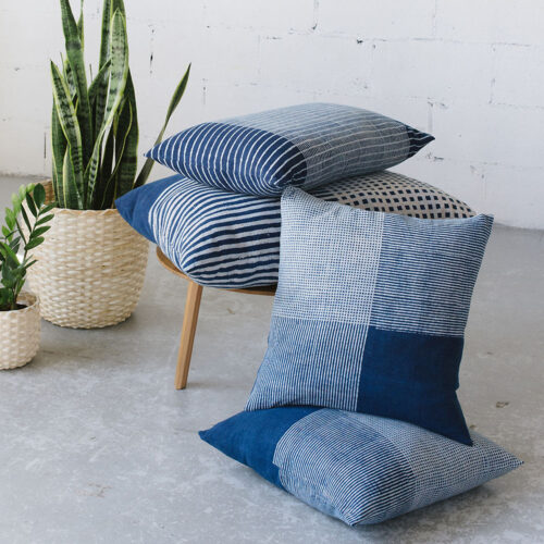 Square Cushion Cover - Fine Lines