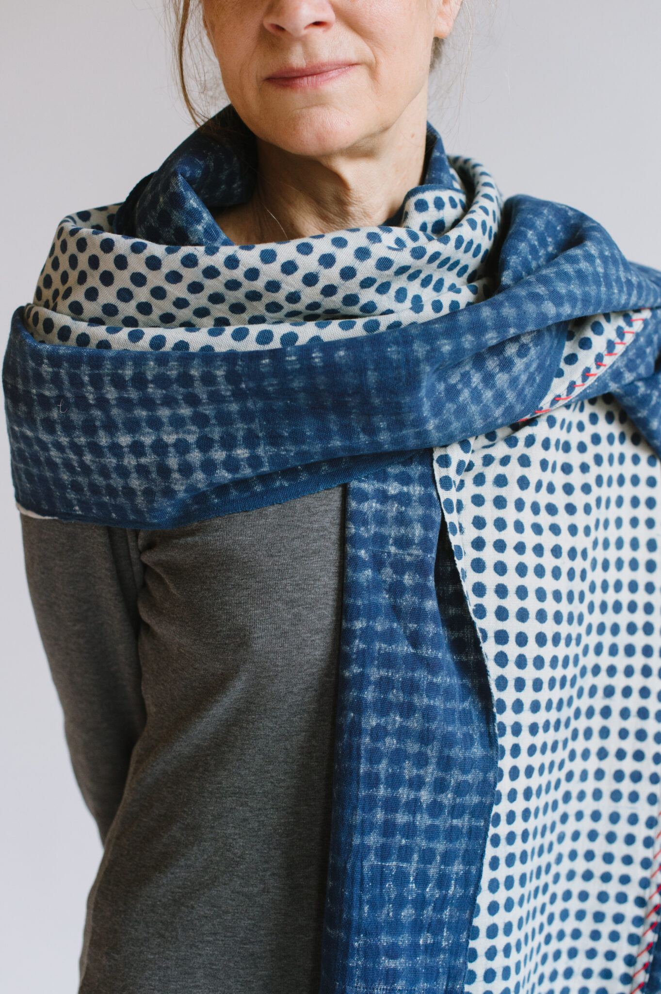 Reverse Dot Scarf