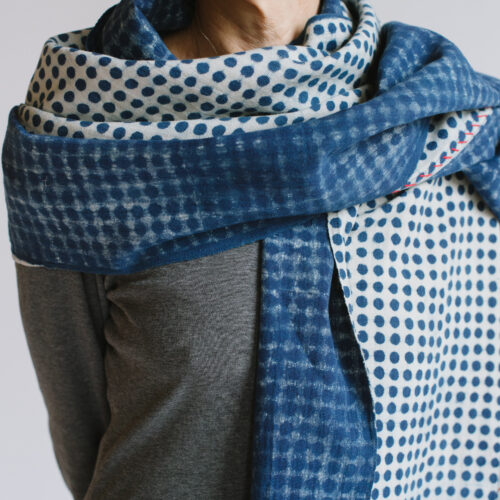 Reverse Dot Scarf