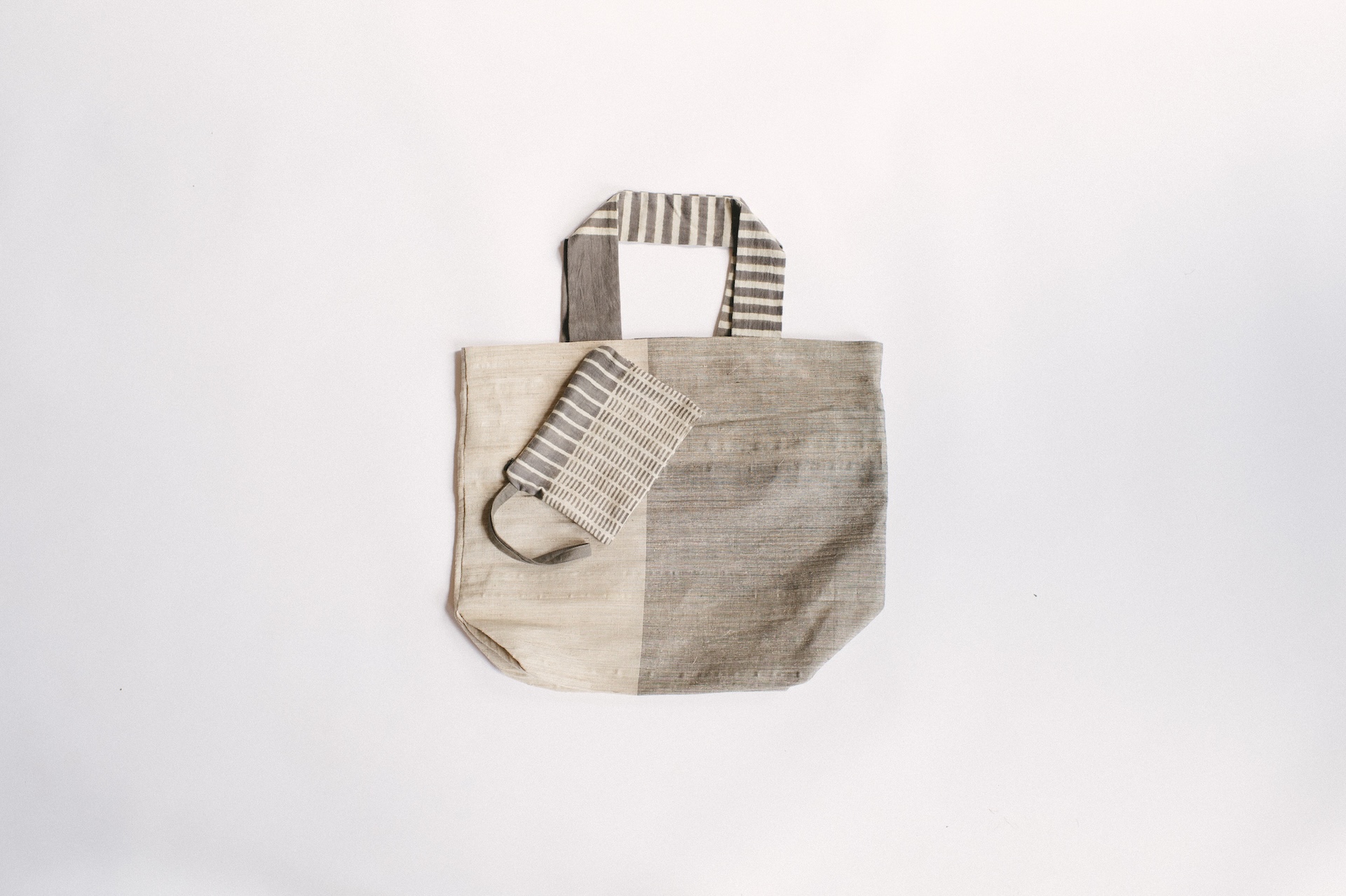 Tote Bag - Half & Half (Banana Fiber)