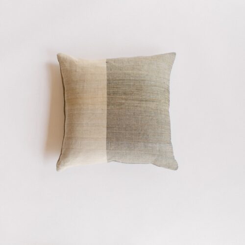 Square Cushion Cover - Fine Lines (Banana Fiber)