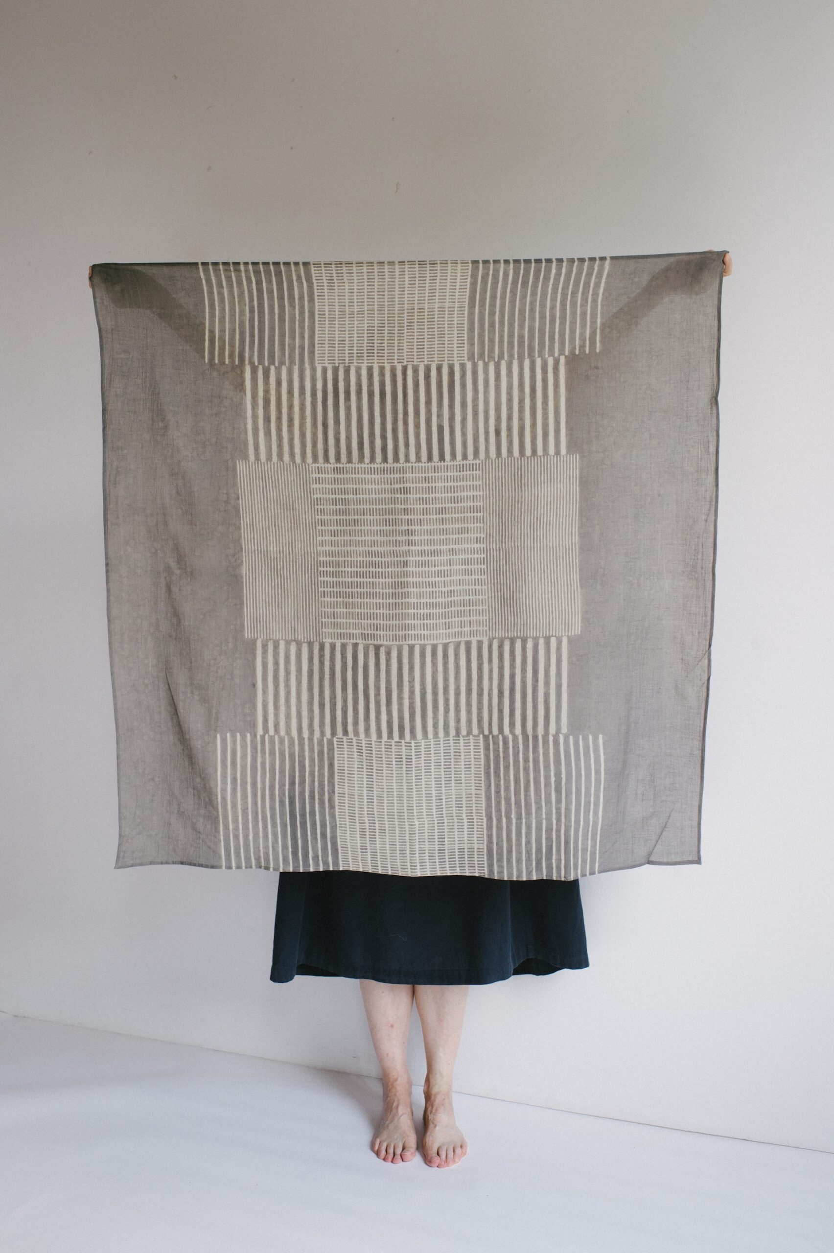 Square Scarf - Multi Lines - Image 2